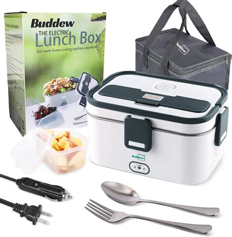 buddew electric lunch box instructions|Electric Lunch Box 70W Food Heater Upgraded[1.8L Large.